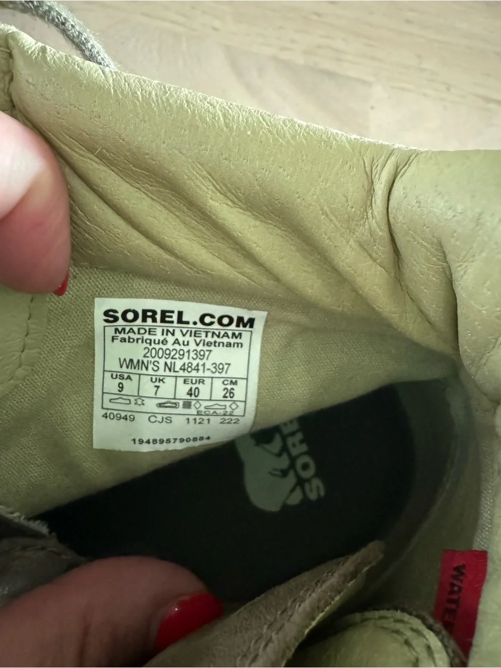 Sorel Women's Lennox Hiker STKD Boot Stone Green/Laurel Leaf size 9